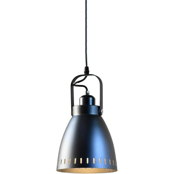 Seacoi Vintage Black Pendant Lamp for Kitchen Sink Island, Rustic Industrial Style Pendant Light Fixture for Dining Room, Retro Metal Pendant Lighting, Farmhouse Pendant Light for Bar Over Table