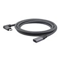 thumbnail image 1 of Tholdsy Cable de carga de extensión USB tipo C tipo C a cable de L diseño compatible con carga más rápida para adaptador Teléfono y Comunicación No.1, 1 of 6