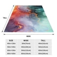 thumbnail image 3 of Fuzoiu Colorful Abstract Waves Print Ultra-Soft Micro Fleece Blanket,All Seasons Flannel Throw, Lightweight Blanket for Bed, Sofa, Couch, Movie Night, Camping, and Travel-80"x60", 3 of 7