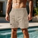 thumbnail image 1 of Ceisia Men's Spring/Summer Beach Shorts - Pocket Solid Gift Color Elastic Waistband Drawstring Swimming Trunks, 1 of 9