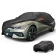 thumbnail image 1 of Funda para Coche Impermeable Unique Bargains para Todo Clima Protección Solar Lluvia Funda Exterior Completa para Kia e-Niro 2016-2023 210D-PU Negra con Franjas Reflectantes, 1 of 5