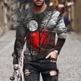 thumbnail image 1 of Meichang T-Shirt à Manches Longues pour Homme Doux, T-Shirts Graphiques pour Homme Décontractés à Imprimé 3D T-Shirts Nouveauté Col Rond Confortables Chemises à Manches Longues pour Homme, 1 of 5