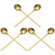 thumbnail image 3 of ColoMX 6 unids multifunción cucharas de café ligero lujosas cucharas de café cucharas de mezcla de café, 3 of 7