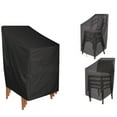 thumbnail image 5 of Garden Chair Cover Pack Oxford Fabric Waterproof Anti-Uv Tear-Proof Reclining Patio Stacking Chair Cover, 5 of 5