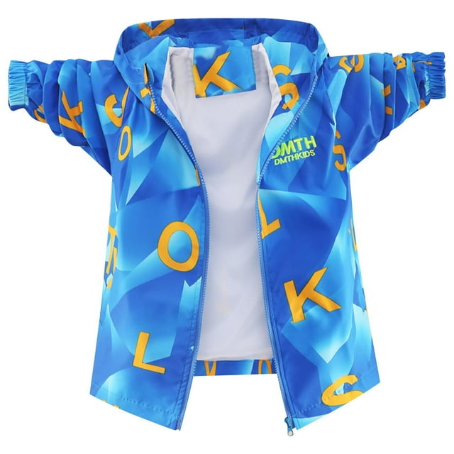 Girls Hooded Jacket, Children Casual Coat for Spring and Fall, Lightweight Polyester Material, Long Sleeve with Zipper, Ideal for Outdoor Play and Daily Activities