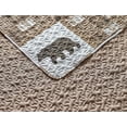 thumbnail image 3 of Rustic Modern Farmhouse Cabin Lodge Quilted Bedspread Coverlet Bedding Set with Patchwork of Wildlife Grizzly Bears Deer Buck and Plaid Check Patterns in Taupe Brown - Western-1 (Twin/Twin Extra Long), 3 of 3