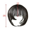 thumbnail image 3 of Clip in Bangs Hair Extensions, Invisible 3D Air Bangs Wig, Natural Multi-directional, Wispy Bangs with Temples Hairpieces for Daily Wear-Black Brown-8.66''Length, 3 of 6