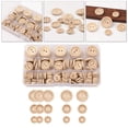 thumbnail image 4 of Botones de hechos , con forma forma forma amor, botones de , para proyectos de manualidades de bricolaje, 2 agujeros, color de natural Hugo Botones de madera hechos a mano, 4 of 10
