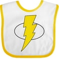 thumbnail image 3 of Inktastic Superhero Baby Lightening Bolt Boys or Girls Baby Bib, 3 of 4