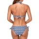 thumbnail image 4 of Traje de baño de bikini con cuello halter y tiras con estampado dividido para mujer - Talla 3XL, 4 of 8