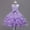 Purple, variant on Girls Blue Sequin Flower Girl Dress Kids Sparkle Party Pageant Formal A-Line Tulle Ruffle Dress with Satin Bow,Size 9 T