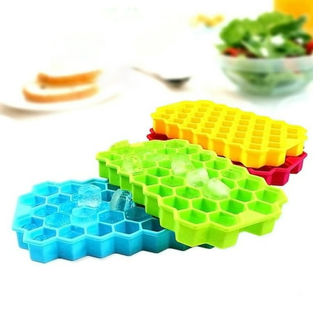 Honeycomb Style Ice Mold Trays Flexible Silicone Bottom (The Best Of Ice Cube)