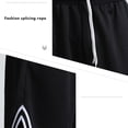 thumbnail image 5 of Daqian Men's Summer Leisure Quick Drying Sports Elastic Waist Solid Color Drawstring Pocket Shorts Mens Shorts Elastic Waist Mens Exercise Shorts Big and Tall Mens Shorts Clearance Black-1 XL, 5 of 8