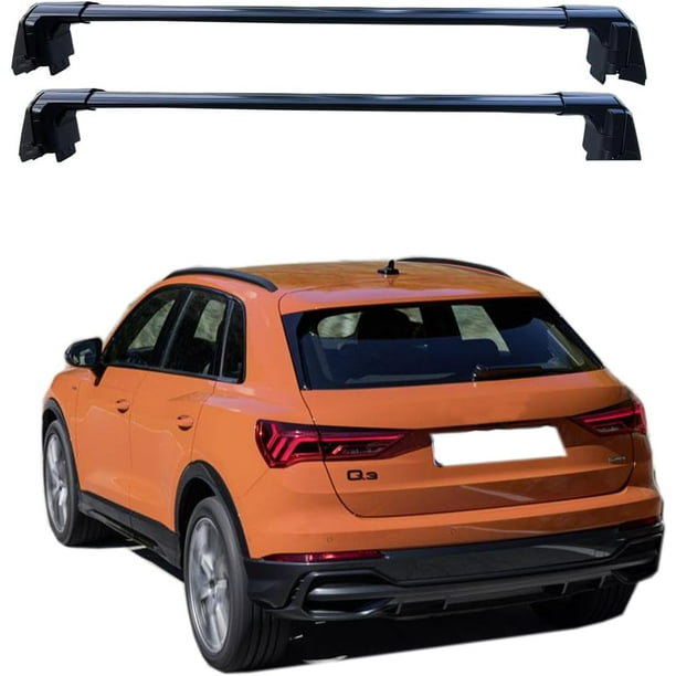 ROKIOTOEX Coyote Roof Rack Crossbars Fit for 2019 2024 AUD i Q3 Flush Side Rails Lockable Cross Bars for Rooftop Cargo Box Bike Carrier Black AQ18 Walmart