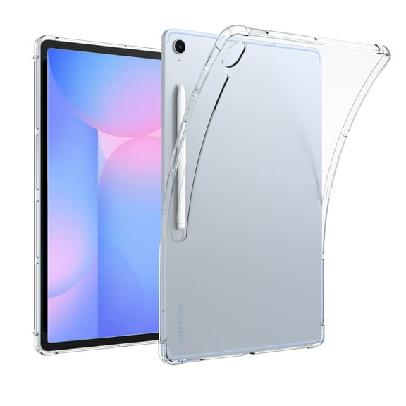ELEHOLD Clear Case for Samsung Galaxy Tab S9 FE/S10 FE, Soft TPU Reinforced Corner Anti-Scratch Case for Samsung Galaxy Tab S9 FE/S10 FE , Clear