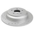 thumbnail image 2 of TRQ Front and Rear Performance Brake Rotors Set Premium G-Coated Cross Drilled & Slotted Fits Select 2014-2016 Acura MDX, 2 of 7