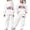 White, variant on Girls Two Piece Outfits Size 14-16 Graphic Long Sleeve Hoodie Pullover Tops and Pants Fashion Kids 2pcs Outfits Fall Winter Suit