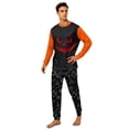 thumbnail image 2 of Family Spooky Halloween Sleepwear Outfits Long Sleeve Crew Front Shirt and Pants Set Comfortable Halloween Holiday Loungewear, 2 of 4