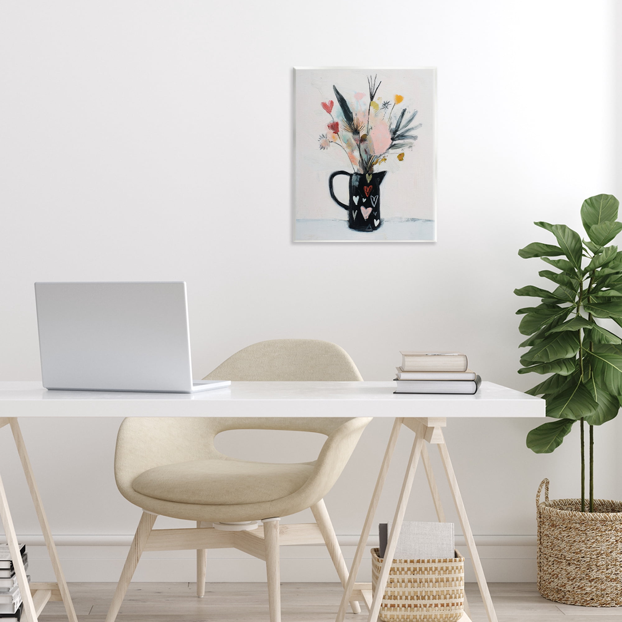 Stupell Industries Vase Of Abstract Time Wall Plaque Art, design by Svetlana Aleynikova