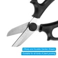 thumbnail image 4 of Uxcell Garden Scissors Floral Shears Floral Scissor Gardening Pruning Shears Black 2 Pcs, 4 of 5