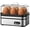 Silver, variant on Rapid Egg Cooker Electric 6 Eggs Capacity, Soft, Medium, Hard Boiled, Poacher, Omelet Maker Egg Poacher With Auto Shut-Off, BPA Free Silver