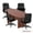 Dark Cherry Set, variant on GOF 6 Ft. Dark Cherry Conference Table with 4 Luxhide Office Chairs (G11776B) – Premium Meeting Room Set