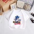 thumbnail image 4 of 2024 Ropa para niños y niñas de Sonic de 2 a 12 años Camiseta para parejas Ropa para niños Verano Madre Niños, 4 of 5