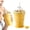 Yellow, variant on 2-In-1 Collapsible Silicone Ice Ball Maker Cup, Foldable Silicone Ice Cube Travel Cup with Lid & Straw, Easy Demolding, Reusable Leakproof Travel Tumbler for Coffee, Juice, Home, Outdoor (yellow)
