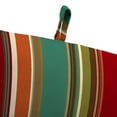 thumbnail image 5 of Jordan Manufacturing 72" x 22" Westport Teal Multicolor Stripe Rectangular Outdoor Chaise Lounge Cushion with Ties and Hanger Loop, 5 of 13