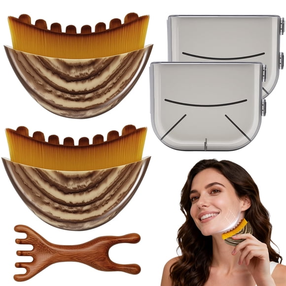 Cepillo Facial Contorneador Holifada Masajeador de Drenaje Linfático 3PCS