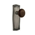 thumbnail image 5 of Nostalgic Warehouse Prabrn_Psg_238_Nk Brown Porcelain Solid Brass Passage Door Knob Set -, 5 of 7
