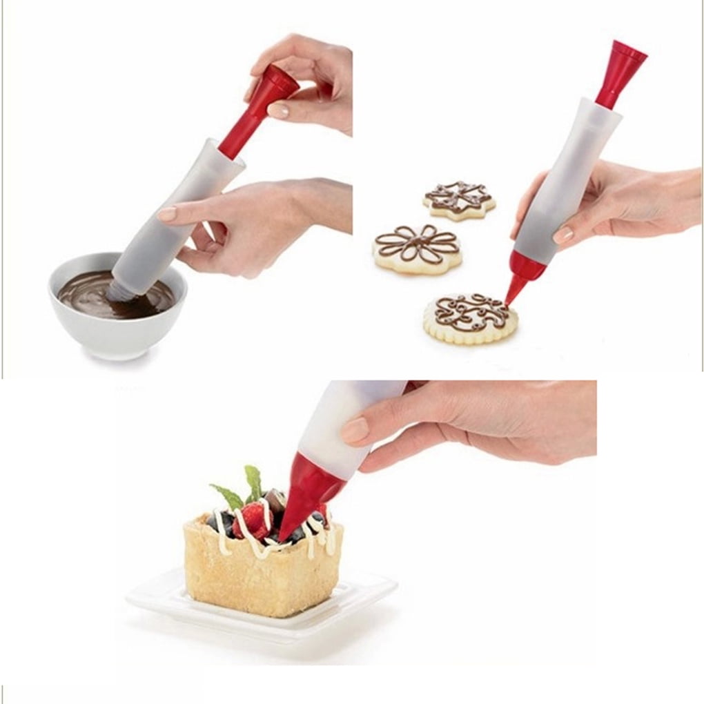 DIY Decor Cake Cookie Chocolate Food Silicone Writing Pen Decorating Mold 