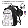 thumbnail image 2 of Daiia Lavender Flowers Pattern USB Charging Backpack for Men and Women, Anti-Theft Backpack,Travel Backpack,School Backpack,College Backpack,Laptop Backpack, 2 of 7