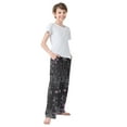 thumbnail image 4 of FORMRS Kids Pajama Pants with Pockets Size 11-12Y Boys Lounge Sleep Bottoms, Gothic Floral Print, 4 of 8