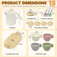 thumbnail image 3 of Juego de té de madera BOMOKS de 15 piezas para niños pequeños, 3 of 9