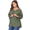 thumbnail image 2 of BluTop Cuello Redondo Mangas Raglán TalExtPaMujer Verde XXL, 2 of 7