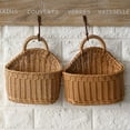 thumbnail image 3 of Final Clear Out! Hanging Woven Storage Basket -Decorative Wall Basket Organizer for Plants,Key,Fern Wall Hanging Basket Planter, 3 of 6