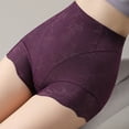 thumbnail image 4 of Womens Thong Underwear Women's Underwear Low Waist Breathable Nylon Briefs Ice Silk Seamless Underwear Purple L, 4 of 8