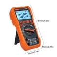 thumbnail image 3 of NJTY Professional Digital Multimeter T58C with 9999 Count, Voltage Capacitance Resistance Frequency Diode Testing, Black and Orange, No Battery Included, 3 of 7