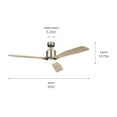thumbnail image 2 of Kichler Lighting - Ridley II - 3 Blade Ceiling Fan with Light Kit In Modern, 2 of 15