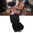 thumbnail image 2 of Bolsa de maquillaje de gran capacidad, capa separada, bolsa de almacenamiento de cosméticos portátil multifuncional para viaje, 2 of 8