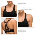 thumbnail image 5 of Bienvenido Yoga Bra Shockproof Push Up Fitness Beautiful Back Athletic Sport Rimless Sport Bra for Women Black M, 5 of 6