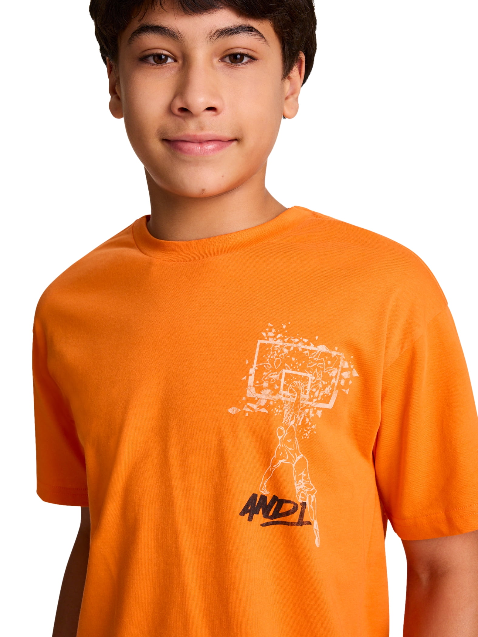 AND1 Boy's Double Play Short Sleeve T-Shirt, Sizes 4-18