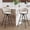 Ivory Round-Footrest, variant on Andeworld 30'' Counter Height Barstools set of 2, Modern Velvet Bar Stools with Woven Back, Metal Frame, U-Footrest, Gray