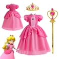 thumbnail image 1 of Vestido de princesa Costume Super Brothers Peach para niñas, 1 of 1