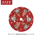 thumbnail image 4 of Christmas Tree Skirt Red Tree Skirt Glitter Gnomes Snowflake Xmas Winter Tree Skirt 48 Inch for Red Christmas Indoor Outdoor Decorations, 4 of 6