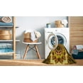 thumbnail image 2 of Ahgly Company Machine Washable Indoor Square Transitional Red Brown Area Rugs, 5' Square, 2 of 7
