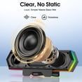 thumbnail image 3 of Computer Speakers for Desktop PC, Wired USB Monitor Speakers, Computer Soundbar with RGB Lighting and Easy Clip-on Design, Plug and Play PC Speakers for Laptop, Mac, Gaming and Meetings, 3 of 9