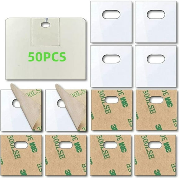 TRIANU 50 Pcs Vertical Blind Repair Tabs/Blind Fixer Tabs/Verticle Blind Repair Kit for Vertical Blinds Replacement Slats, Clear