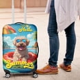 thumbnail image 4 of Hello Summer Soft Coated Wheaten Terrier Pool Day on Watermelon Float Travel Luggage Cover Wheatie Dog Lover Suitcase Dust Protective Decor - 13008, 4 of 5